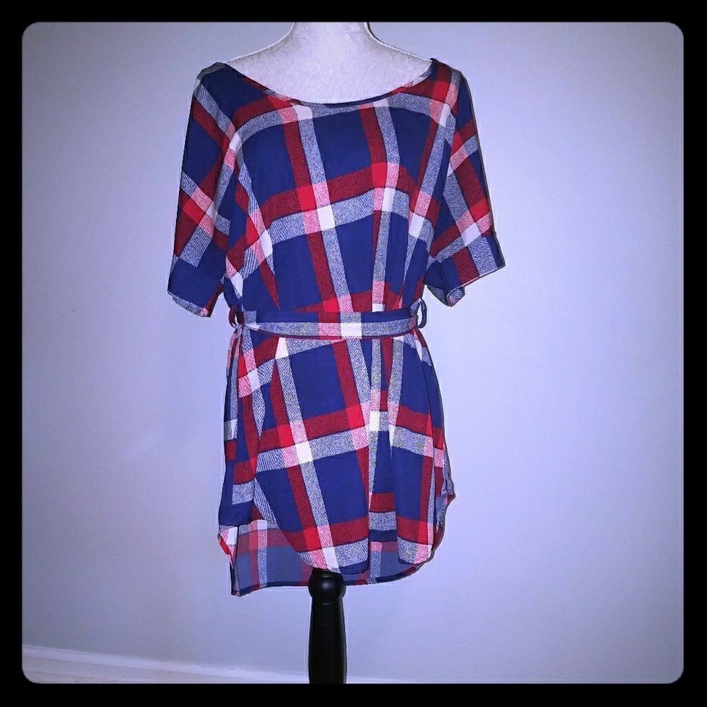 Red, white and blue Modcloth Tunic